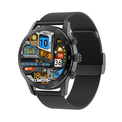 Ceas Smartwatch Teko idealStore, Ecran IPS HD 1.39 inch, Apel bluetooth 5.0, Difuzor, Microfon, Monitor Ritm Cardiac, EKG, Somn, IP68, Multi Sport, Notificari, Vibratii, Personalizare Ecran, Negru