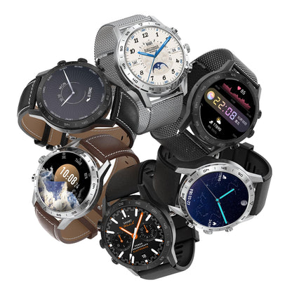 Ceas Smartwatch Teko idealStore, Ecran IPS HD 1.39 inch, Apel bluetooth 5.0, Difuzor, Microfon, Monitor Ritm Cardiac, EKG, Somn, IP68, Multi Sport, Notificari, Vibratii, Personalizare Ecran, Argintiu