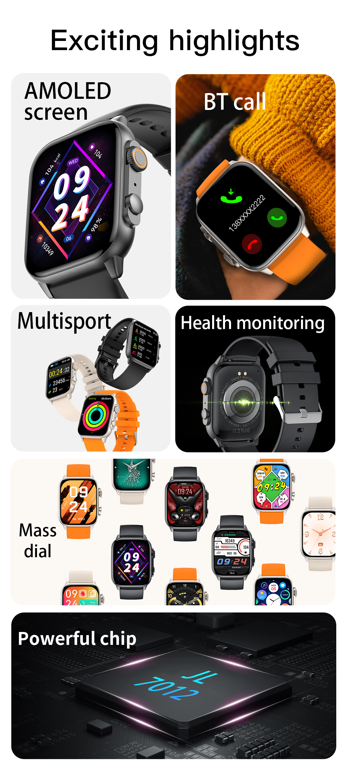 Smartwatch idealSTORE TESSLA 11 Pro, Ecran AMOLED, Apel Bluetooth cu Difuzor si Microfon, Monitor Somn si Sport, NFC, AI Voice, Monitorizare Sanatate, Aplicatii Bursiere, Prognoza Meteo, Notificari Facebook, Whatssapp, Instagram, culoare Gri