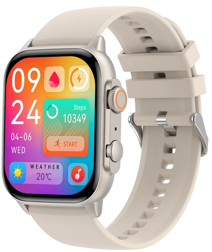 Smartwatch idealSTORE TESSLA 11 Pro, Ecran AMOLED, Apel Bluetooth cu Difuzor si Microfon, Monitor Somn si Sport, NFC, AI Voice, Monitorizare Sanatate, Aplicatii Bursiere, Prognoza Meteo, Notificari Facebook, Whatssapp, Instagram, culoare Gri