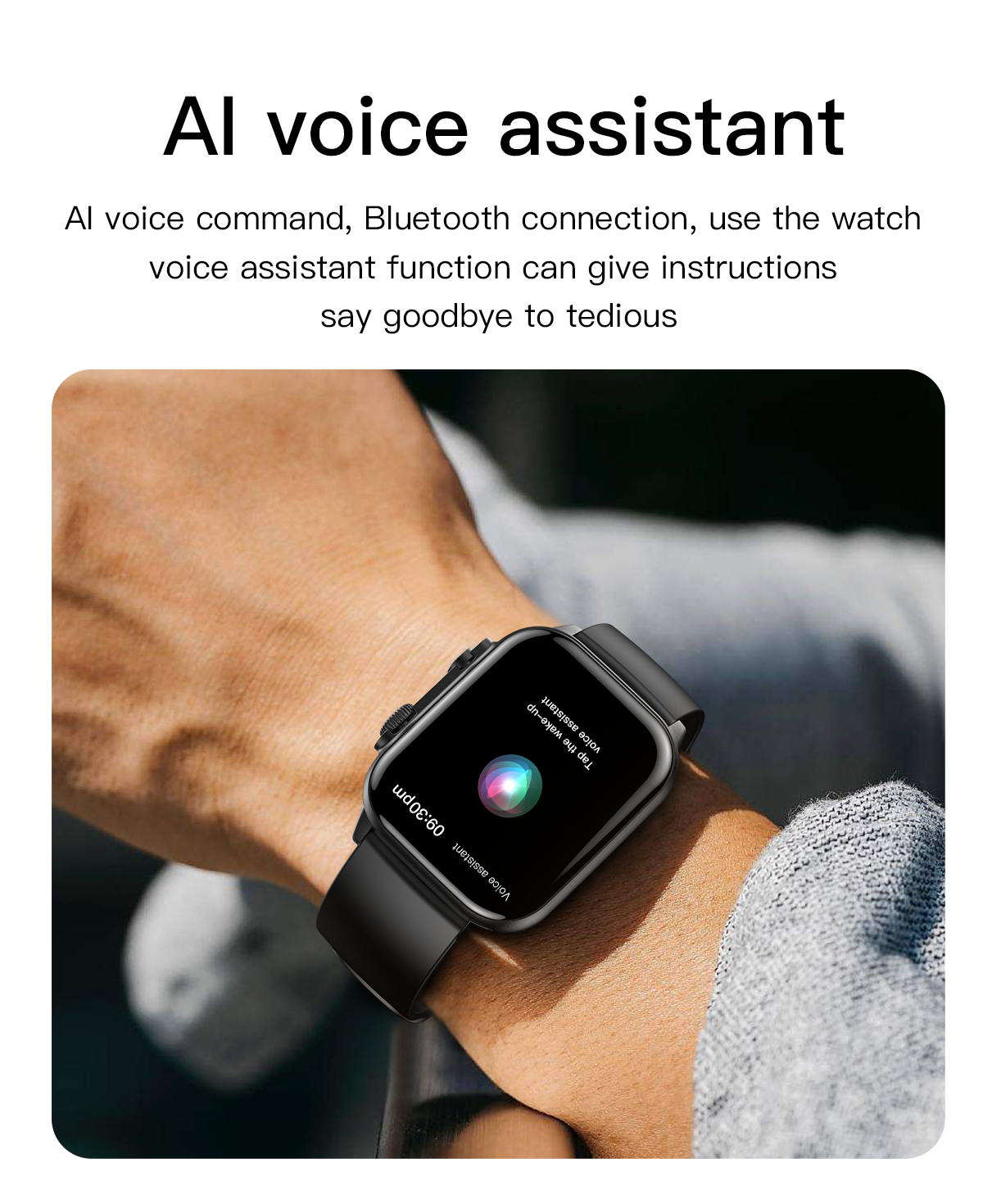 Smartwatch idealSTORE TESSLA 11 Pro, Ecran AMOLED, Apel Bluetooth cu Difuzor si Microfon, Monitor Somn si Sport, NFC, AI Voice, Monitorizare Sanatate, Aplicatii Bursiere, Prognoza Meteo, Notificari Facebook, Whatssapp, Instagram, culoare Negru