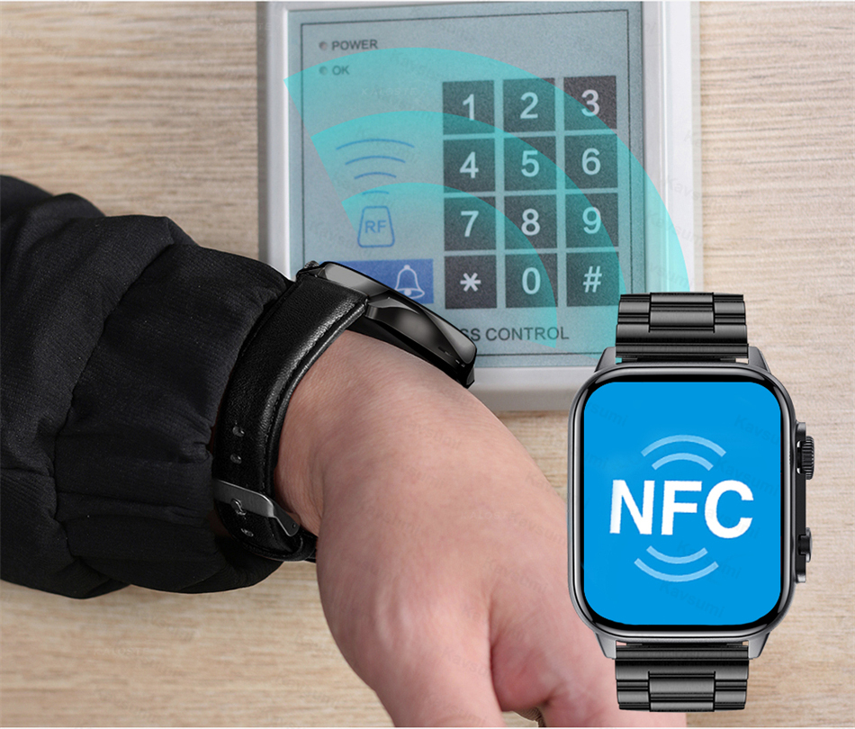 Smartwatch idealSTORE TESSLA 11 Pro, Ecran AMOLED, Apel Bluetooth cu Difuzor si Microfon, Monitor Somn si Sport, NFC, AI Voice, Monitorizare Sanatate, Aplicatii Bursiere, Prognoza Meteo, Notificari Facebook, Whatssapp, Instagram, culoare Negru