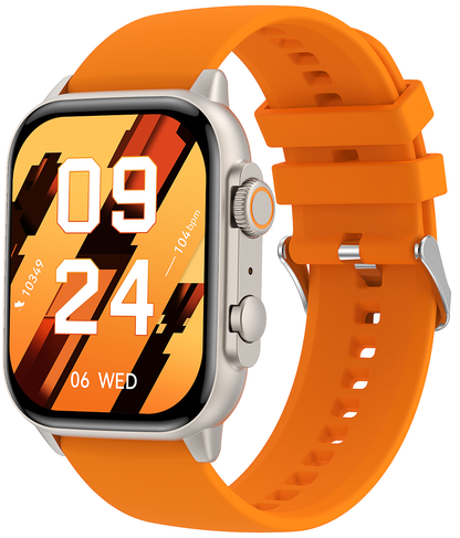 Smartwatch idealSTORE TESSLA 11 Pro, Ecran AMOLED, Apel Bluetooth cu Difuzor si Microfon, Monitor Somn si Sport, NFC, AI Voice, Monitorizare Sanatate, Aplicatii Bursiere, Prognoza Meteo, Notificari Facebook, Whatssapp, Instagram, culoare Orange