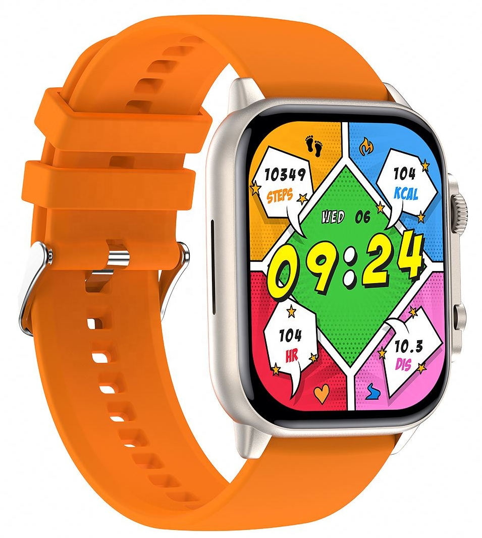 Smartwatch idealSTORE TESSLA 11 Pro, Ecran AMOLED, Apel Bluetooth cu Difuzor si Microfon, Monitor Somn si Sport, NFC, AI Voice, Monitorizare Sanatate, Aplicatii Bursiere, Prognoza Meteo, Notificari Facebook, Whatssapp, Instagram, culoare Orange