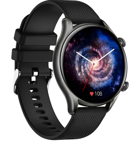 Ceas SmartWatch Tirana Fashion idealSTORE, Ecran IPS Full Touch Display, Bluetooth, Monitorizare Ritm Cardiac, Tensiunii Arteriale, Saturatia Sangelui, Somn, Vreme, Multi-Sport, Notificari Apeluri, SMS, Social Media, IP67, Long Battery, Black Edition