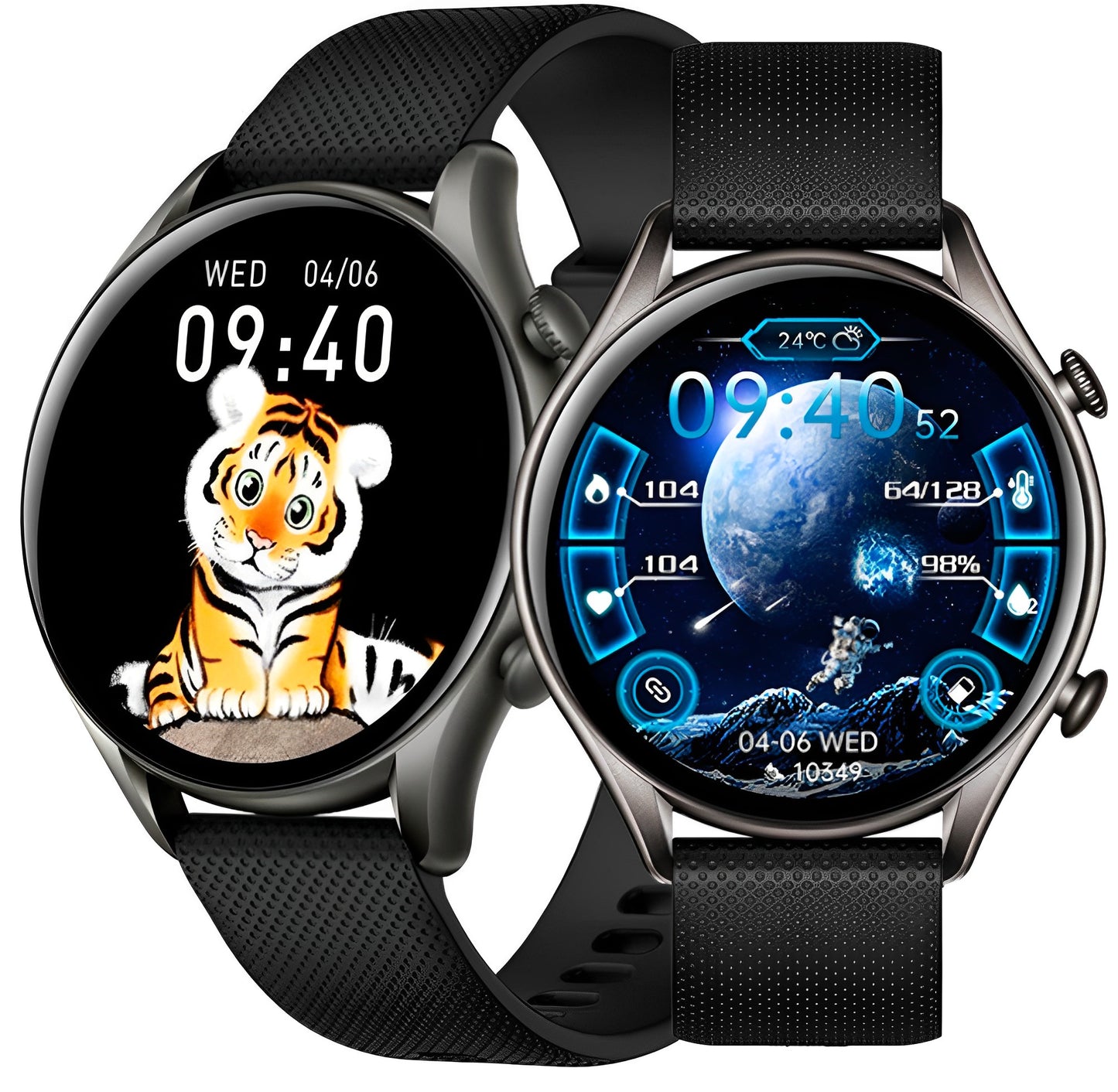 Ceas SmartWatch Tirana Fashion idealSTORE, Ecran IPS Full Touch Display, Bluetooth, Monitorizare Ritm Cardiac, Tensiunii Arteriale, Saturatia Sangelui, Somn, Vreme, Multi-Sport, Notificari Apeluri, SMS, Social Media, IP67, Long Battery, Black Edition