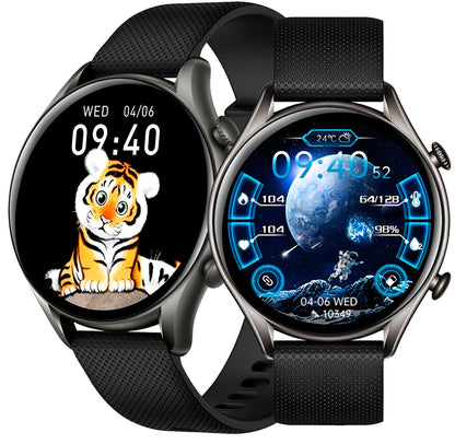 Ceas SmartWatch Tirana Fashion idealSTORE, Ecran IPS Full Touch Display, Bluetooth, Monitorizare Ritm Cardiac, Tensiunii Arteriale, Saturatia Sangelui, Somn, Vreme, Multi-Sport, Notificari Apeluri, SMS, Social Media, IP67, Long Battery, Black Edition