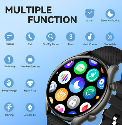 Ceas SmartWatch Tirana Fashion idealSTORE, Ecran IPS Full Touch Display, Bluetooth, Monitorizare Ritm Cardiac, Tensiunii Arteriale, Saturatia Sangelui, Somn, Vreme, Multi-Sport, Notificari Apeluri, SMS, Social Media, IP67, Long Battery, Black Edition