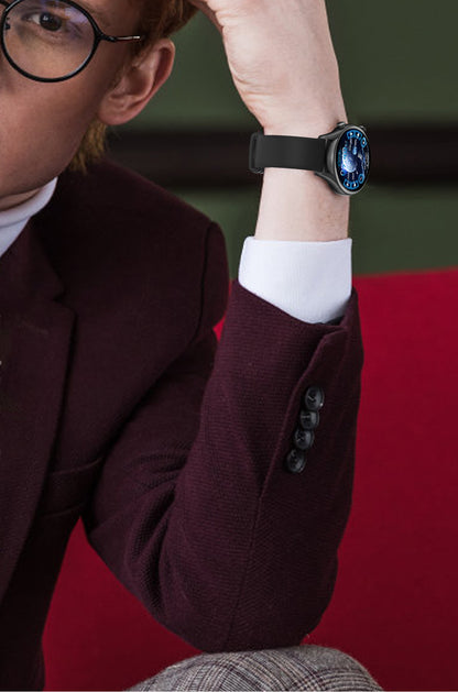 Ceas SmartWatch Tirana Fashion idealSTORE, Ecran IPS Full Touch Display, Bluetooth, Monitorizare Ritm Cardiac, Tensiunii Arteriale, Saturatia Sangelui, Somn, Vreme, Multi-Sport, Notificari Apeluri, SMS, Social Media, IP67, Long Battery, Black Edition