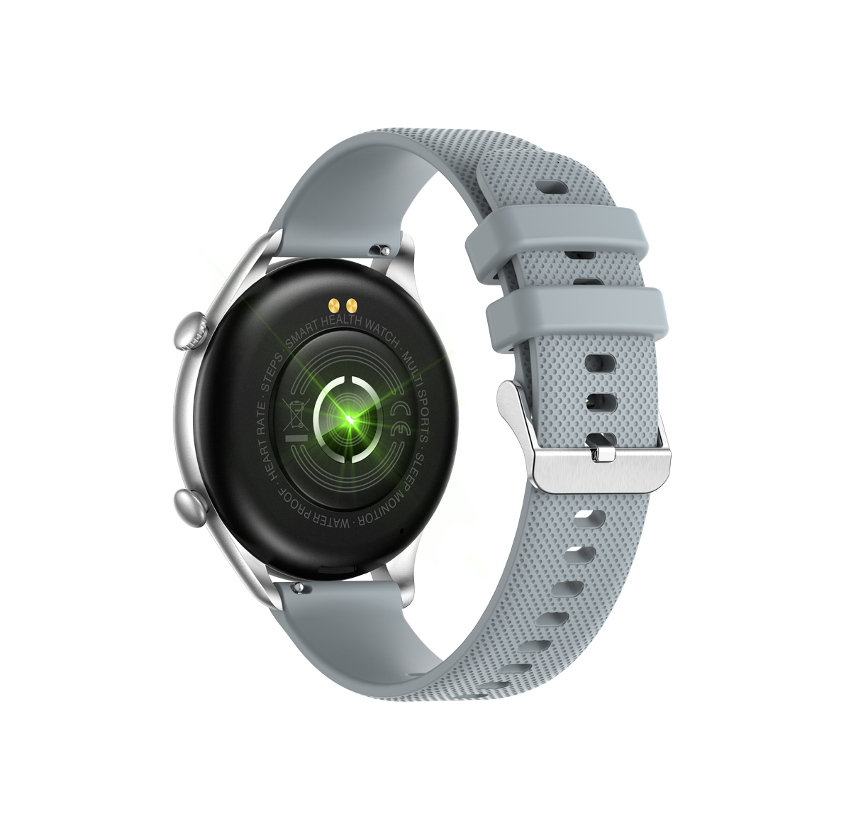 Ceas SmartWatch Tirana Fashion idealSTORE, Ecran IPS Full Touch Display, Bluetooth, Monitorizare Ritm Cardiac, Tensiunii Arteriale, Saturatia Sangelui, Somn, Vreme, Multi-Sport, Notificari Apeluri, SMS, Social Media, IP67, Long Battery, Grey Edition