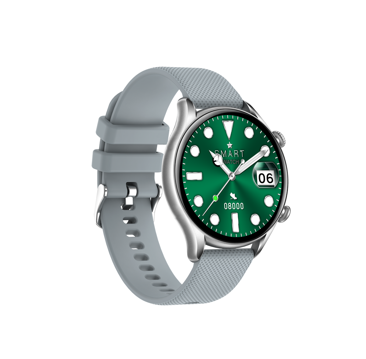 Ceas SmartWatch Tirana Fashion idealSTORE, Ecran IPS Full Touch Display, Bluetooth, Monitorizare Ritm Cardiac, Tensiunii Arteriale, Saturatia Sangelui, Somn, Vreme, Multi-Sport, Notificari Apeluri, SMS, Social Media, IP67, Long Battery, Grey Edition