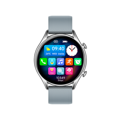 Ceas SmartWatch Tirana Fashion idealSTORE, Ecran IPS Full Touch Display, Bluetooth, Monitorizare Ritm Cardiac, Tensiunii Arteriale, Saturatia Sangelui, Somn, Vreme, Multi-Sport, Notificari Apeluri, SMS, Social Media, IP67, Long Battery, Grey Edition