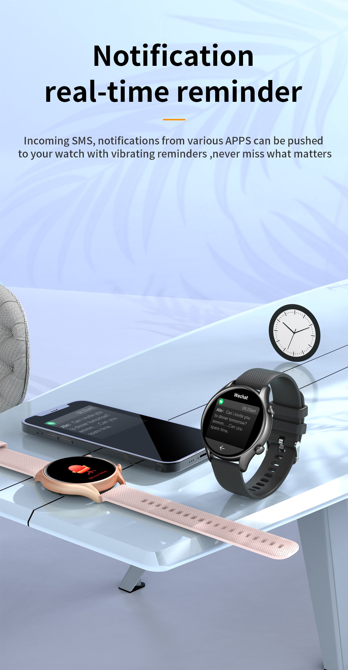 Ceas SmartWatch Tirana Fashion idealSTORE, Ecran IPS Full Touch Display, Bluetooth, Monitorizare Ritm Cardiac, Tensiunii Arteriale, Saturatia Sangelui, Somn, Vreme, Multi-Sport, Notificari Apeluri, SMS, Social Media, IP67, Long Battery, Gold Edition