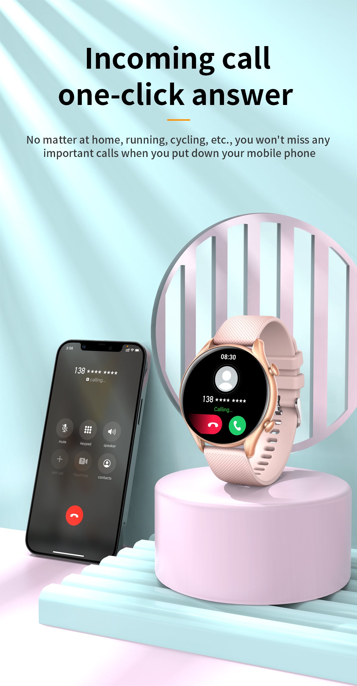 Ceas SmartWatch Tirana Fashion idealSTORE, Ecran IPS Full Touch Display, Bluetooth, Monitorizare Ritm Cardiac, Tensiunii Arteriale, Saturatia Sangelui, Somn, Vreme, Multi-Sport, Notificari Apeluri, SMS, Social Media, IP67, Long Battery, Gold Edition