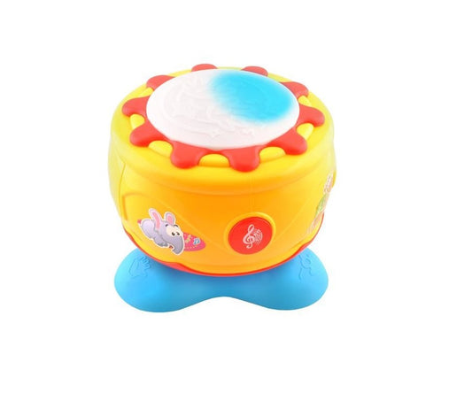 Toba Muzicala Micul Tobosar, Cu Melodii si Luminite, Difuzor incorporat, Dimensiuni 18 cm diametru, 16 cm inaltime, Multicolor