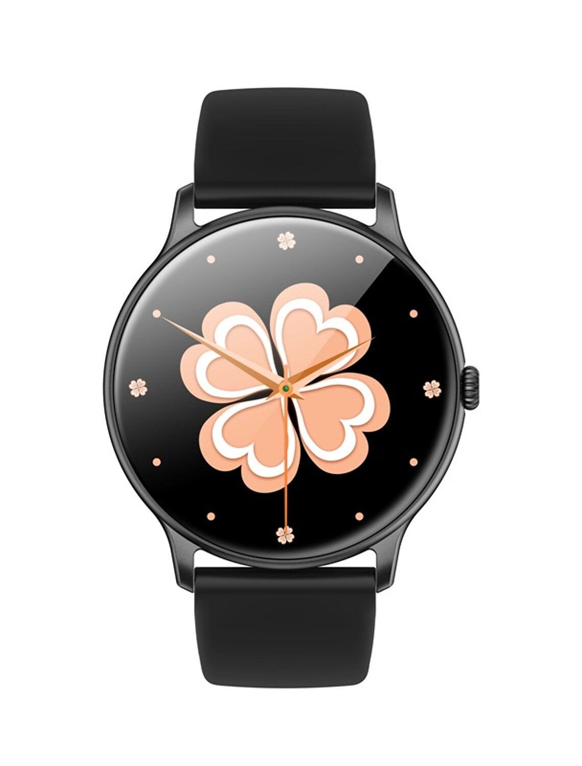 Ceas Smartwatch Tokio Fashion idealSTORE, Ecran Rotund LCD, UltraSlim, Apeluri Bluetooth, Android- iOS, Monitorizare Ciclul Menstrual, Pasi, Calorii, Tensiunea Arteriala, Ritm Cardiac, Pedometru, Control Muzica, MultiSport, GPS, LongLife Battery, BLACK