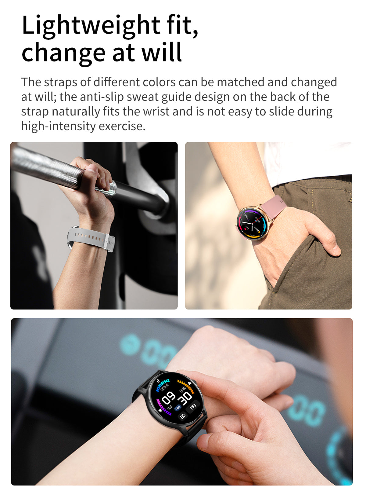 Ceas Smartwatch Tokio Fashion idealSTORE, Ecran Rotund LCD, UltraSlim, Apeluri Bluetooth, Android- iOS, Monitorizare Ciclul Menstrual, Pasi, Calorii, Tensiunea Arteriala, Ritm Cardiac, Pedometru, Control Muzica, MultiSport, GPS, LongLife Battery, BLACK