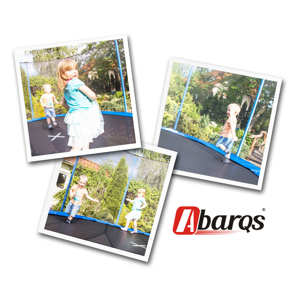 Trambulina 255 CM din Otel cu plasa de protectie, Scara de Acces inclusa