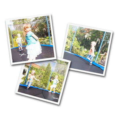 Trambulina 255 CM din Otel cu plasa de protectie, Scara de Acces inclusa