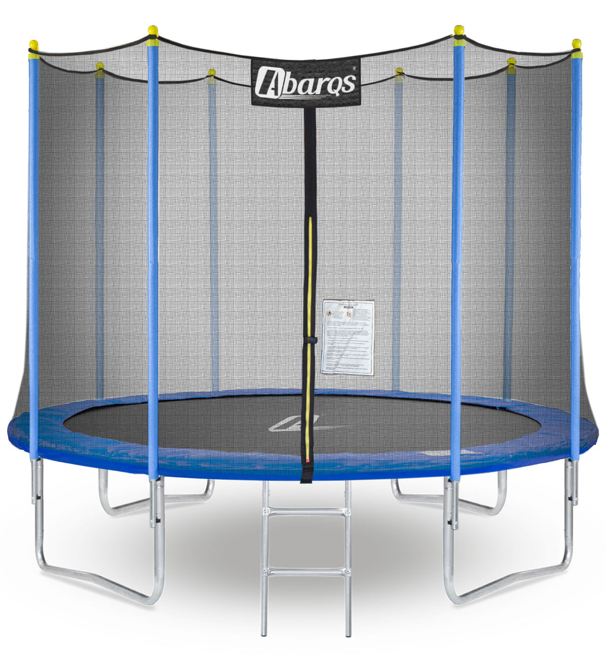 Trambulina pentru copii STORE EDITION, Diametru 366 cm, Fabricata din otel, Include 72 de arcuri galvanizate ce sustin pana la 150 kg, Scara de acces, Certificat de siguranta, Albastra