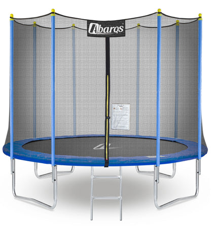 Trambulina pentru copii STORE EDITION, Diametru 366 cm, Fabricata din otel, Include 72 de arcuri galvanizate ce sustin pana la 150 kg, Scara de acces, Certificat de siguranta, Albastra