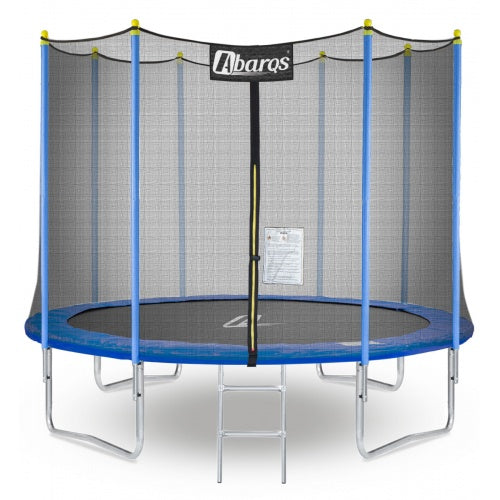 Trambulina pentru copii STORE EDITION, Diametru 366 cm, Fabricata din otel, Include 72 de arcuri galvanizate ce sustin pana la 150 kg, Scara de acces, Certificat de siguranta, Albastra
