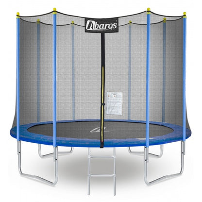 Trambulina pentru copii STORE EDITION, Diametru 366 cm, Fabricata din otel, Include 72 de arcuri galvanizate ce sustin pana la 150 kg, Scara de acces, Certificat de siguranta, Albastra