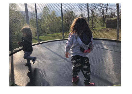 Trambulina pentru copii cu plasa de protectie IDL FREEDOM JUMP COLLECTION, Diametru 244 cm, Multicolora