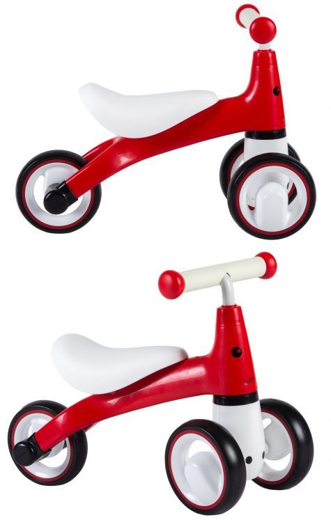 Tricicleta IDL pentru copii Red Rider, Ideala pentru cei mici intre 12-36 luni pentru o plimbare de neuitat alaturi de parinti si prieteni, Dimensiune 50x22x39, Sarcina maxima admisa 20kg, Culoare Rosu