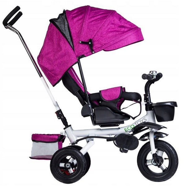 Tricicleta cu sezut rotativ ecotoys jm-068-17 - roz