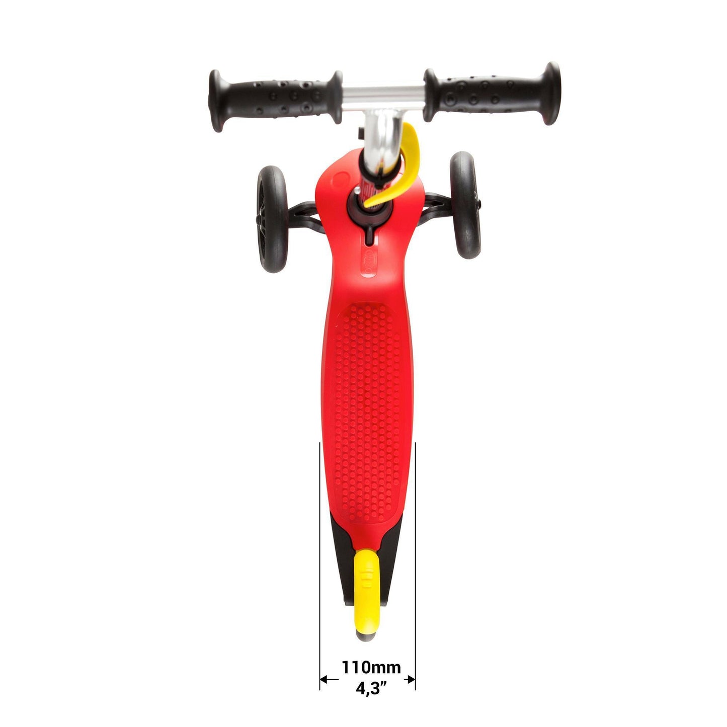 Trotineta cu sistem de directie UNIC SI BREVETAT IDL Speed Rider, Faciliteaza invatarea, traiectoria si insoteste dezvoltarea PSIHOMOTORIE la copii, Ofera distractie si ore de amuzament, Carcasa interschimbabila, Neagru-Rosu