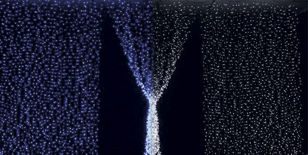 Instalatie Turturi IDL, 180 led-uri albe cu lumina rece ce confera un aspect primitor casei in preajma Sarbatorilor, Controler interior/exterior si Grad de protectie IP44