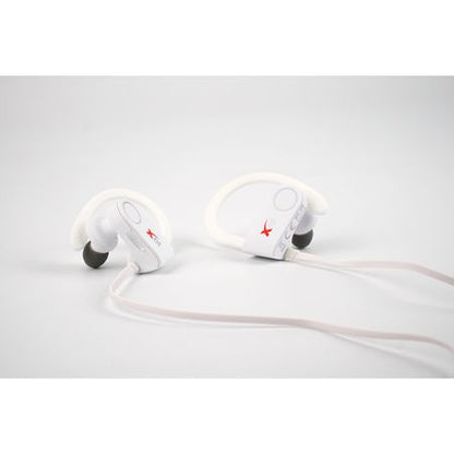 Casti profesionale White Noise X-blitz Edition 2018, microfon integrat, conexiune Bluetooth 4.1, Design modern si sport, Culoare Alb + suport telefon auto cadou