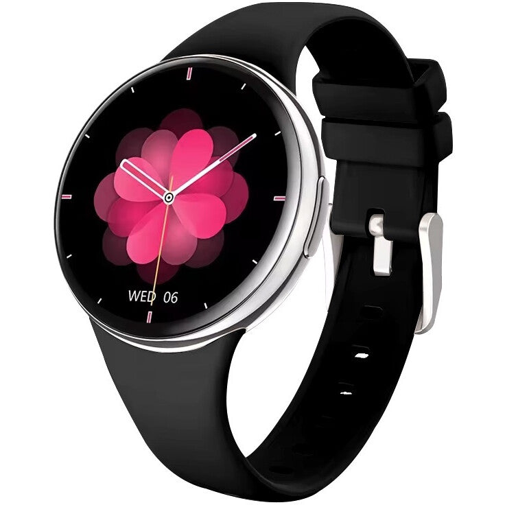Smartwach idealSTORE UltraTHIN, AMOLED, Ultra Subtire, Notificari apeluri, Monitorizare Fitness, Somn, Sedentarism, Ecran Personalizat, Ritm Cardiac si Oxigen, Notificari Aplicatii Sociale, Culoare Black