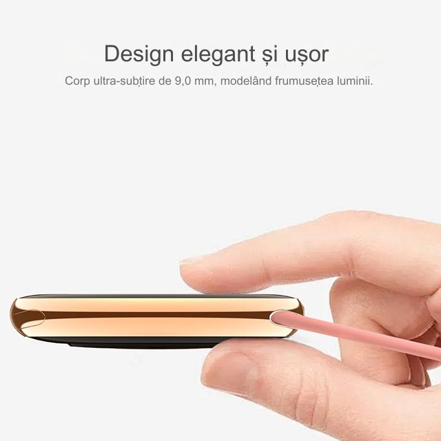 Smartwach idealSTORE UltraTHIN, AMOLED, Ultra Subtire, Notificari apeluri, Monitorizare Fitness, Somn, Sedentarism, Ecran Personalizat, Ritm Cardiac si Oxigen, Notificari Aplicatii Sociale, Culoare Black