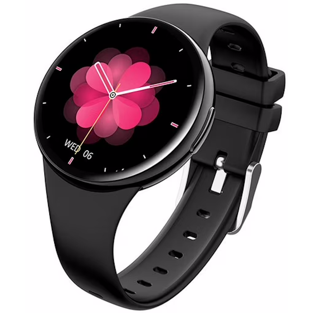 Smartwach idealSTORE UltraTHIN, AMOLED, Ultra Subtire, Notificari apeluri, Monitorizare Fitness, Somn, Sedentarism, Ecran Personalizat, Ritm Cardiac si Oxigen, Notificari Aplicatii Sociale, Culoare Black