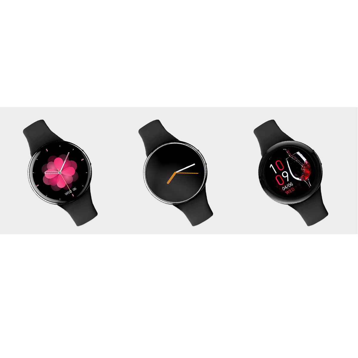 Smartwach idealSTORE UltraTHIN, AMOLED, Ultra Subtire, Notificari apeluri, Monitorizare Fitness, Somn, Sedentarism, Ecran Personalizat, Ritm Cardiac si Oxigen, Notificari Aplicatii Sociale, Culoare Black