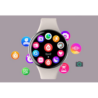 Smartwach idealSTORE UltraTHIN, AMOLED, Ultra Subtire, Notificari apeluri, Monitorizare Fitness, Somn, Sedentarism, Ecran Personalizat, Ritm Cardiac si Oxigen, Notificari Aplicatii Sociale, Culoare Black