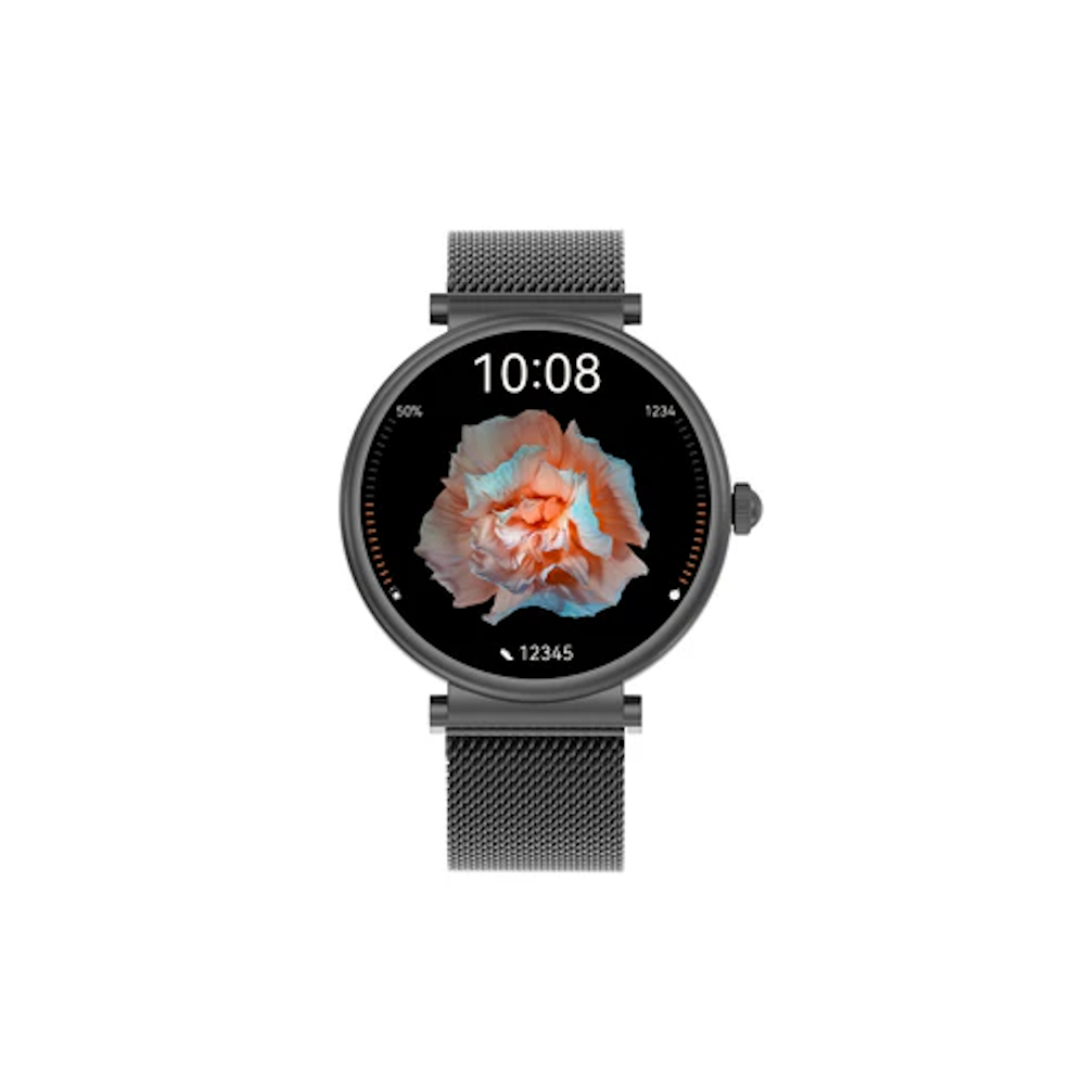 Smartwatch idealSTORE UnikWATCH, 2 Bratari, Functie de Inregistrare Voce, Apeluri Bluetooth, Afisaj AMOLED, Memento, Asistent vocal, Control Playlist Muzical, Urmarire GPS, Moduri Sportive, Rezistent la apa, Monitor Somn, Comanda Vocala, Culoare Negru