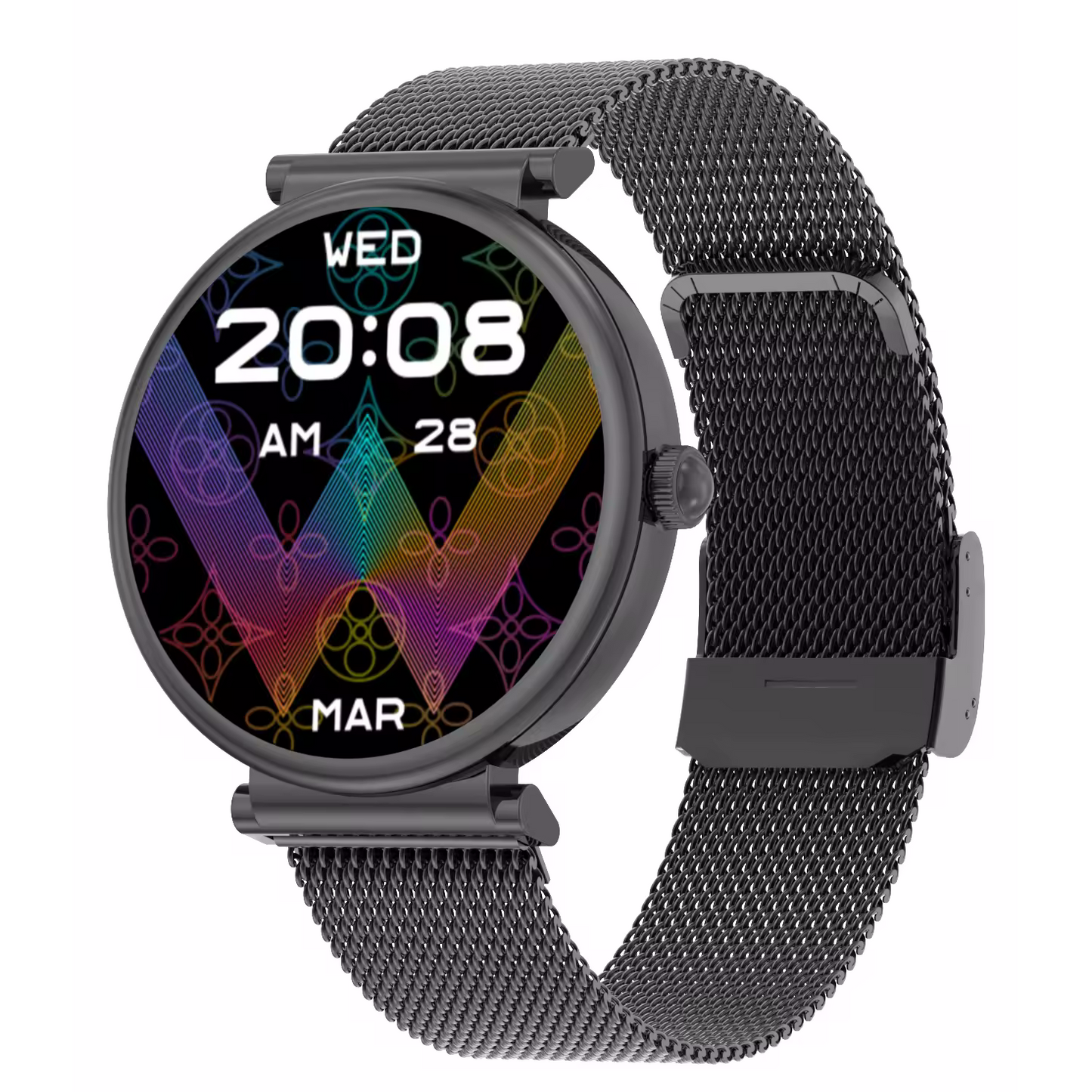 Smartwatch idealSTORE UnikWATCH, 2 Bratari, Functie de Inregistrare Voce, Apeluri Bluetooth, Afisaj AMOLED, Memento, Asistent vocal, Control Playlist Muzical, Urmarire GPS, Moduri Sportive, Rezistent la apa, Monitor Somn, Comanda Vocala, Culoare Negru