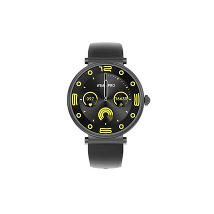 Smartwatch idealSTORE UnikWATCH, 2 Bratari, Functie de Inregistrare Voce, Apeluri Bluetooth, Afisaj AMOLED, Memento, Asistent vocal, Control Playlist Muzical, Urmarire GPS, Moduri Sportive, Rezistent la apa, Monitor Somn, Comanda Vocala, Culoare Negru