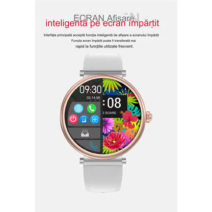 Smartwatch idealSTORE UnikWATCH, 2 Bratari, Functie de Inregistrare Voce, Apeluri Bluetooth, Afisaj AMOLED, Memento, Asistent vocal, Control Playlist Muzical, Urmarire GPS, Moduri Sportive, Rezistent la apa, Monitor Somn, Comanda Vocala, Culoare Negru