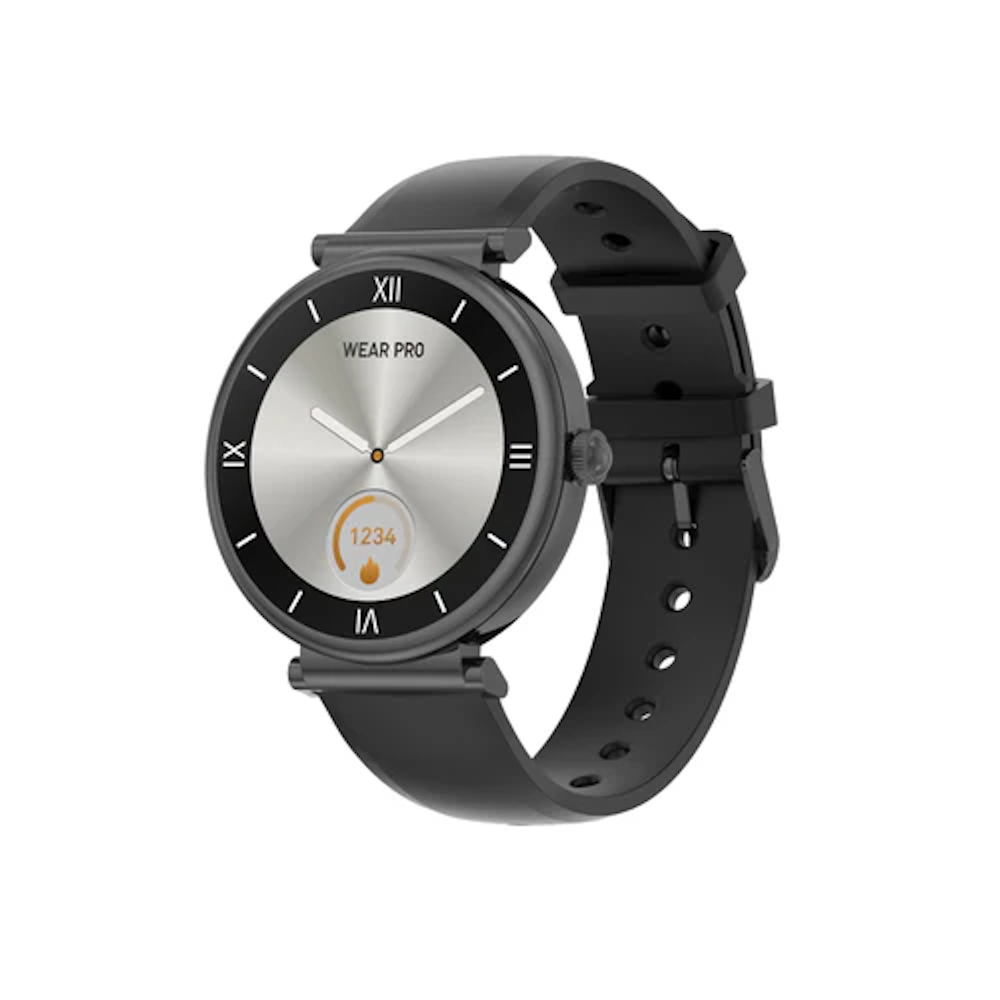 Smartwatch idealSTORE UnikWATCH, 2 Bratari, Functie de Inregistrare Voce, Apeluri Bluetooth, Afisaj AMOLED, Memento, Asistent vocal, Control Playlist Muzical, Urmarire GPS, Moduri Sportive, Rezistent la apa, Monitor Somn, Comanda Vocala, Culoare Negru