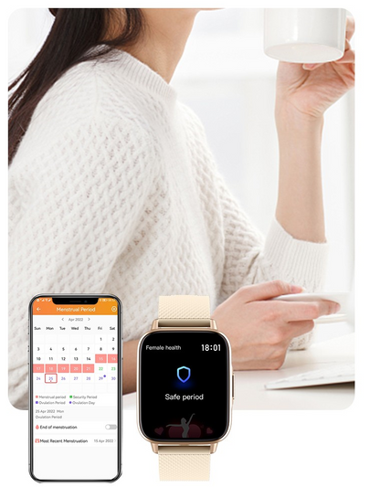 Smartwatch idealStore UpBest23, Apel Bluetooth, Difuzor si Microfon Incorporat, Asistent Vocal, NFC, Multi-Sport, Monitor Cardio si Oxigen, Termometru, Display HD, Sticla Curbata, Blocare cu parola, Baterie 200mah, culoare Alb