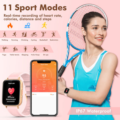 Smartwatch idealStore UpBest23, Apel Bluetooth, Difuzor si Microfon Incorporat, Asistent Vocal, NFC, Multi-Sport, Monitor Cardio si Oxigen, Termometru, Display HD, Sticla Curbata, Blocare cu parola, Baterie 200mah, culoare Gold