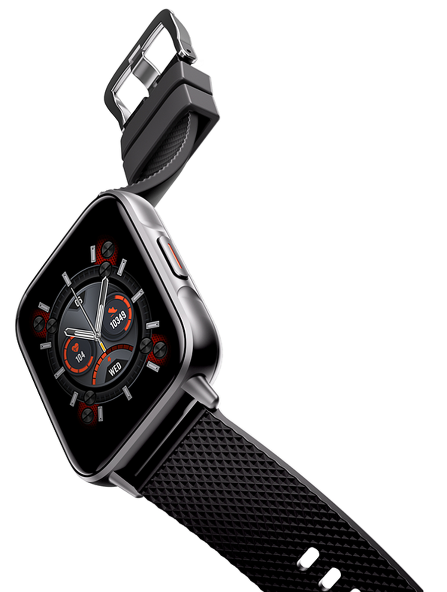 Smartwatch idealStore UpBest23, Apel Bluetooth, Difuzor si Microfon Incorporat, Asistent Vocal, NFC, Multi-Sport, Monitor Cardio si Oxigen, Termometru, Display HD, Sticla Curbata, Blocare cu parola, Baterie 200mah, culoare Negru