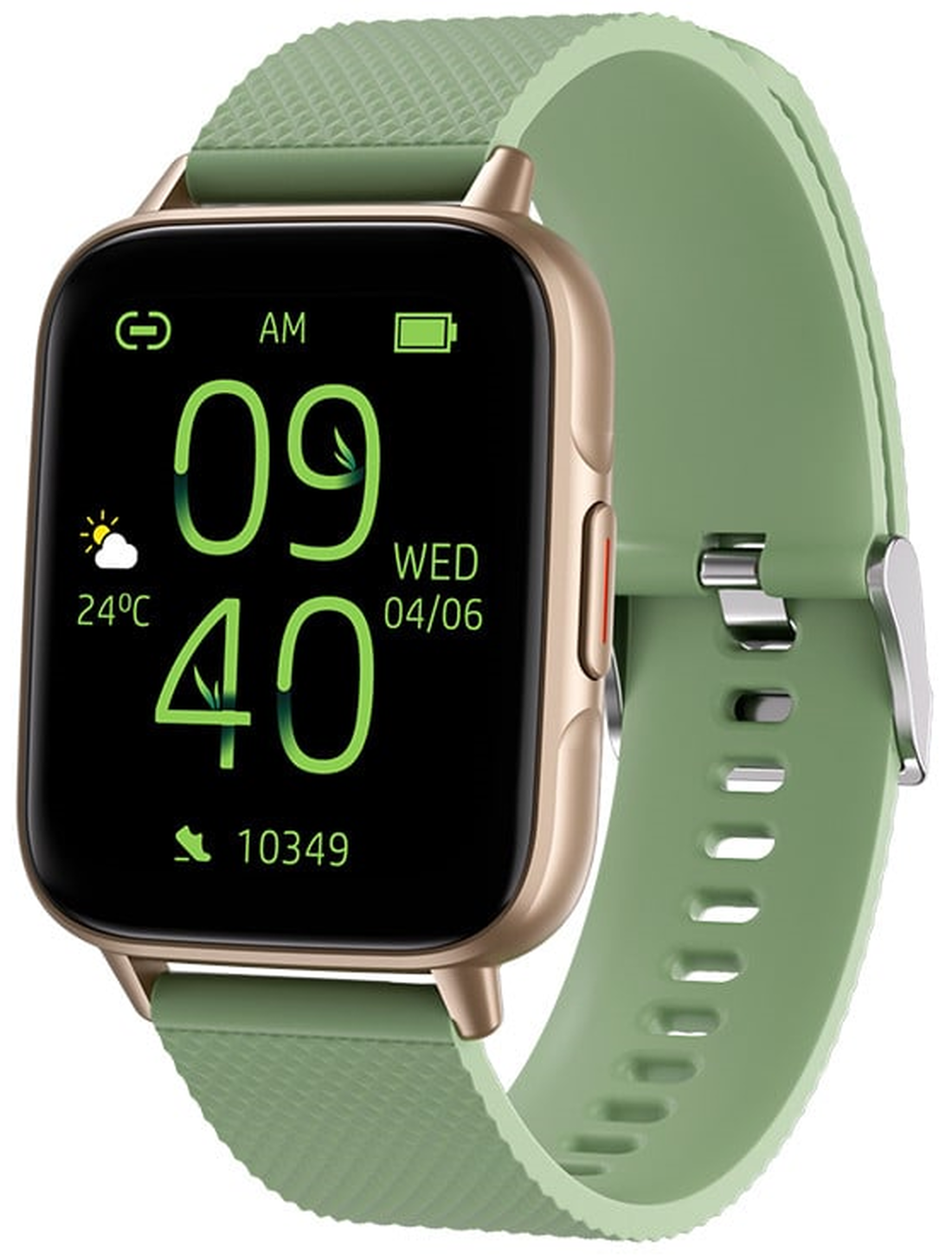 Smartwatch idealStore UpBest23, Apel Bluetooth, Difuzor si Microfon Incorporat, Asistent Vocal, NFC, Multi-Sport, Monitor Cardio si Oxigen, Termometru, Display HD, Sticla Curbata, Blocare cu parola, Baterie 200mah, culoare Verde