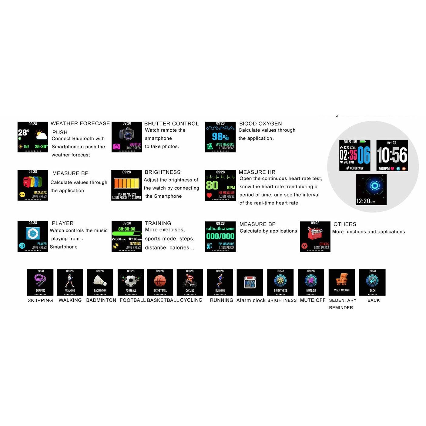 Ceas Smartwatch Apex V11 2 in 1 , Display de 1.3' FULL Color OLED , Rezistenta ip67 Praf si Picaturi de Apa, Ritm Cardiac , Tensiometru , Monitorizare Somn , Pedometru, Notificari SMS si Apeluri , Vremea , Curea Metalica Neagra