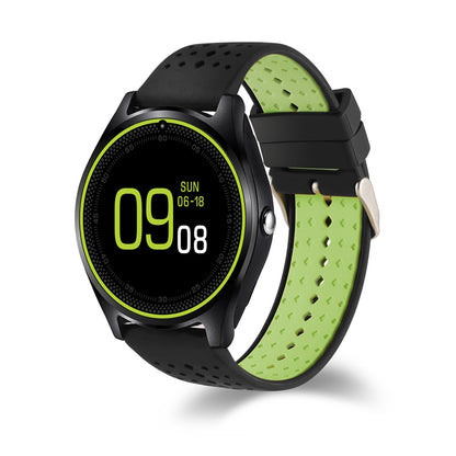 Ceas Smartwatch VANTAGE 9 2017, Bluetooth, Camera foto, Functie Telefon, Ecran Lcd, Anti lost, Facebook, Whatsapp, Sedentary remind, Curea detasabila, Model Nou, Negru