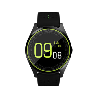 Ceas Smartwatch VANTAGE 9 2017, Bluetooth, Camera foto, Functie Telefon, Ecran Lcd, Anti lost, Facebook, Whatsapp, Sedentary remind, Curea detasabila, Model Nou, Negru